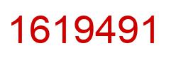 Number 1619491 red image