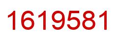 Number 1619581 red image
