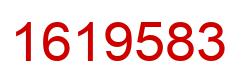 Number 1619583 red image