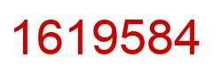 Number 1619584 red image