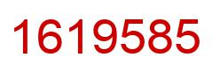 Number 1619585 red image