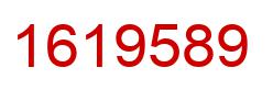 Number 1619589 red image