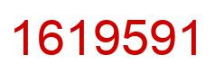 Number 1619591 red image