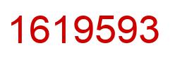 Number 1619593 red image