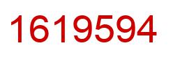 Number 1619594 red image