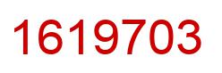 Number 1619703 red image
