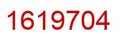 Number 1619704 red image