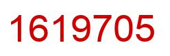 Number 1619705 red image