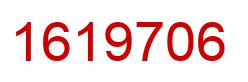 Number 1619706 red image