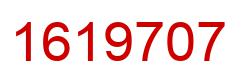 Number 1619707 red image