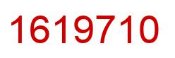 Number 1619710 red image