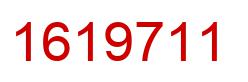 Number 1619711 red image