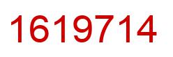 Number 1619714 red image
