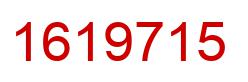 Number 1619715 red image