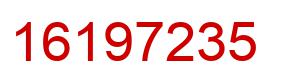 Number 16197235 red image