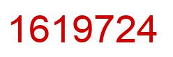 Number 1619724 red image