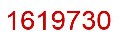 Number 1619730 red image