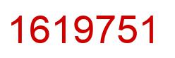 Number 1619751 red image