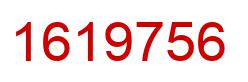 Number 1619756 red image