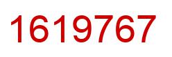 Number 1619767 red image