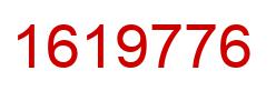 Number 1619776 red image