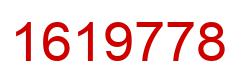 Number 1619778 red image
