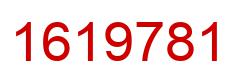 Number 1619781 red image