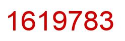 Number 1619783 red image