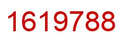 Number 1619788 red image
