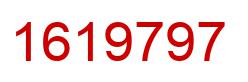 Number 1619797 red image
