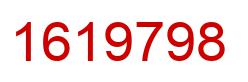 Number 1619798 red image