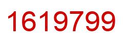 Number 1619799 red image