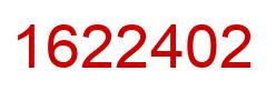 Número 1622402 imagen rojo