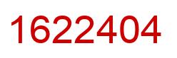 Número 1622404 imagen rojo