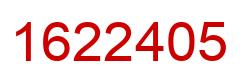 Número 1622405 imagen rojo
