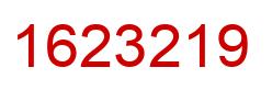 Number 1623219 red image