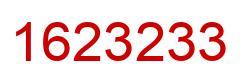 Número 1623233 imagen rojo
