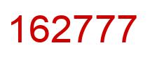 Number 162777 red image