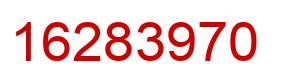 Number 16283970 red image
