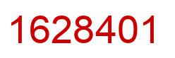 Number 1628401 red image