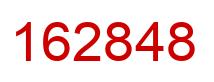 Number 162848 red image