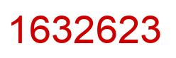 Number 1632623 red image