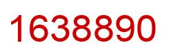 Number 1638890 red image