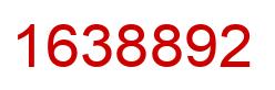 Number 1638892 red image