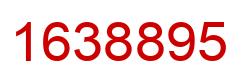 Number 1638895 red image
