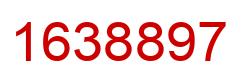 Number 1638897 red image