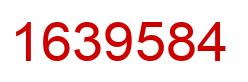 Number 1639584 red image