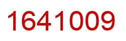 Number 1641009 red image