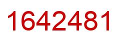 Number 1642481 red image