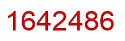 Number 1642486 red image